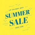 Summer sale banner template design, Big sale special offer. end of season special offer banner. Royalty Free Stock Photo