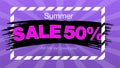 Summer Sale banner template design. layout design. End of season special offer banner. Vector illustration. Royalty Free Stock Photo