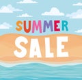 summer sale cartel Royalty Free Stock Photo