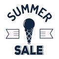 Summer sale clearance vector badge Royalty Free Stock Photo