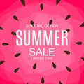 Summer Sale concept Background. Vector Illustration Royalty Free Stock Photo