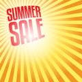 Summer Sale, end of season special offer banner Royalty Free Stock Photo