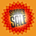 Summer Sale, end of season special offer banner Royalty Free Stock Photo