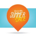 Summer Sale heading design like the sun for banner or poster. Sa