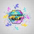 Summer Sale Icon. Summer Sale Template. Summer fashion sale. Royalty Free Stock Photo