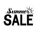 Summer SALE lettering Royalty Free Stock Photo