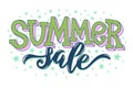 Summer sale lettering