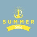 Summer sale clearance vector badges some shopping hand drawn