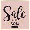 Summer Sale Luxury black,pink and gold Banner, for Discount Poster, Fashion Sale, backgrounds, in vector