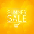 Summer sale message on orange