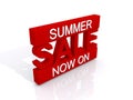 Summer sale now on Royalty Free Stock Photo