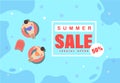 Summer sale off illustration