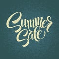 Summer sale. Original handwritten calligraphy