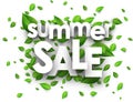 Summer sale paper background.