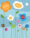 Summer sale poster Royalty Free Stock Photo