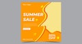 Summer sale poster super sale social media post and flyer