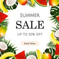 Summer Sale Poster Royalty Free Stock Photo