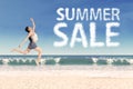 Summer sale promotion concept 2 Royalty Free Stock Photo