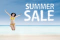 Summer sale promotion concept Royalty Free Stock Photo