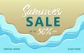 Summer sale special offer up to 50 percent off banner Royalty Free Stock Photo