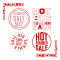 Summer sale stamp Royalty Free Stock Photo