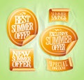 Summer sale stickers set Royalty Free Stock Photo