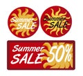 Summer sale tags Royalty Free Stock Photo