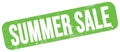 SUMMER SALE text on green grungy stamp sign Royalty Free Stock Photo