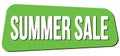 SUMMER SALE text on green trapeze stamp sign Royalty Free Stock Photo