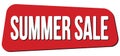 SUMMER SALE text on red trapeze stamp sign Royalty Free Stock Photo