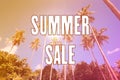 Summer sale text sign Royalty Free Stock Photo