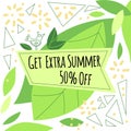 Summer sale vector banners