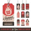 Summer Sales Hang Tags Royalty Free Stock Photo