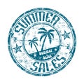 Summer sales rubber stamp
