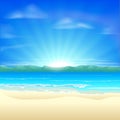 Summer sand beach background Royalty Free Stock Photo
