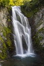 Summer in Sauth Deth Pish waterfall, Val D Aran, Spain Royalty Free Stock Photo