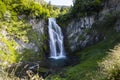 Summer in Sauth Deth Pish waterfall, Val D Aran, Spain Royalty Free Stock Photo