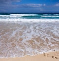 A Summer Scene,Beach and Waves,coastline Royalty Free Stock Photo