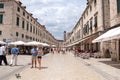 Summer scene of the main street (Stradun or Placa), Croatia