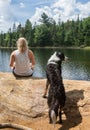 Dog Days of Summer in Algonquin Royalty Free Stock Photo