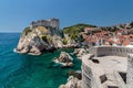 Summer scene of the St. Lawrence Fortress Lovrijenac and Dubrovnik Old Town