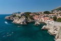 Summer scene of the St. Lawrence Fortress Lovrijenac and Dubrovnik Old Town