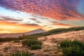 Summer scenic sunrise in mountains Royalty Free Stock Photo