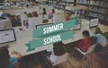 Summer School Education Student Study Concept