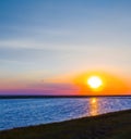 summer sea beach at the sunrise Royalty Free Stock Photo