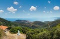 Summer sea coast (Halkidiki, Greece Royalty Free Stock Photo