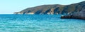 Summer sea coast Sithonia, Greece. Royalty Free Stock Photo