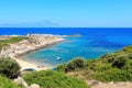 Summer sea coast Sithonia, Greece. Royalty Free Stock Photo