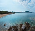 Summer sea coast Sithonia, Greece. Royalty Free Stock Photo