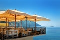 Summer sea terrace bar Royalty Free Stock Photo